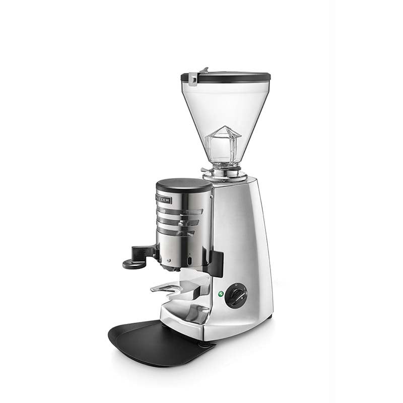 Mazzer Super Jolly V Up Kahve Değirmeni, Zaman Kontrollü, Parlak Gri